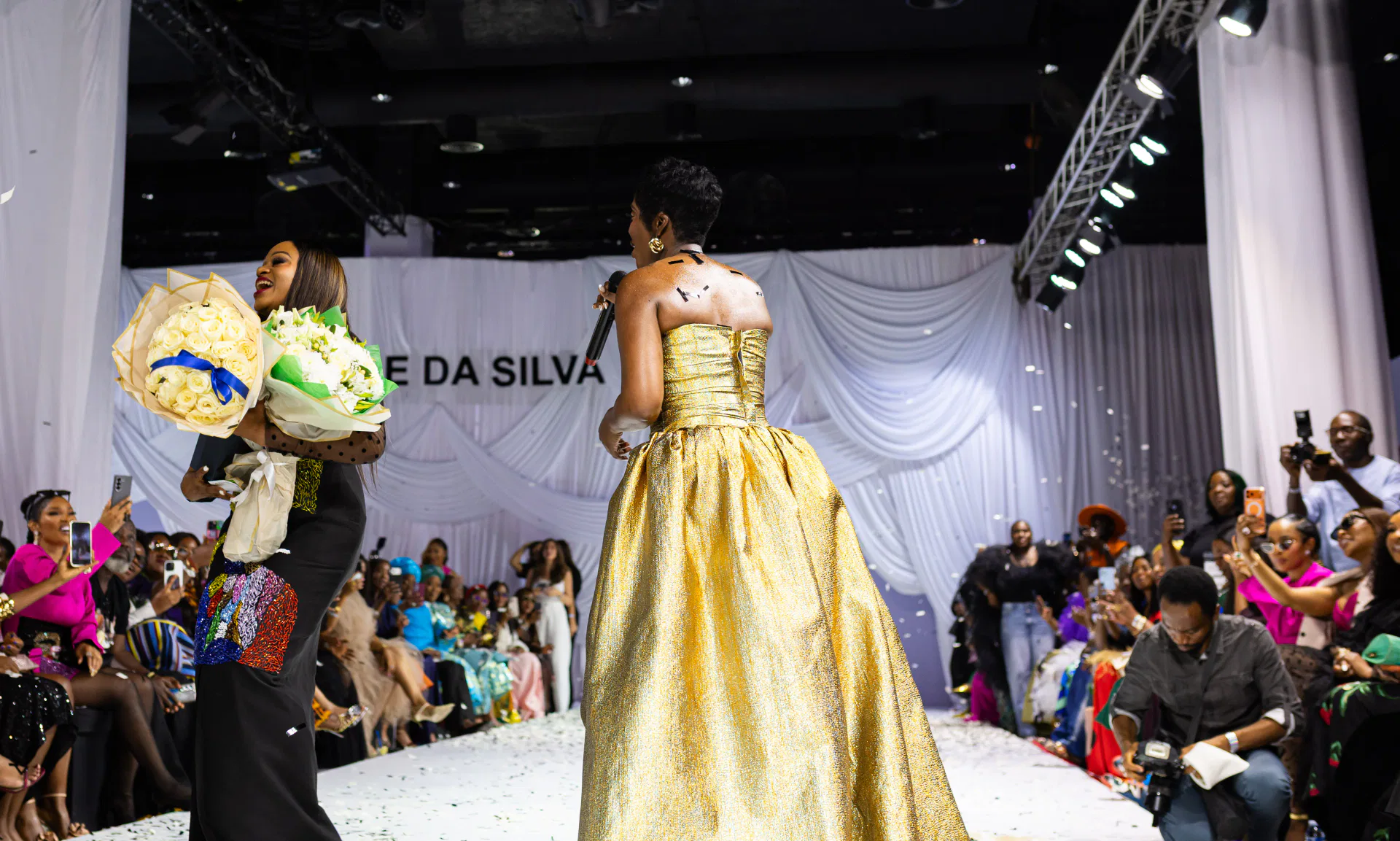 Lanre Da Silva runway finale in Lagos